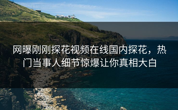 网曝刚刚探花视频在线国内探花，热门当事人细节惊爆让你真相大白  第1张