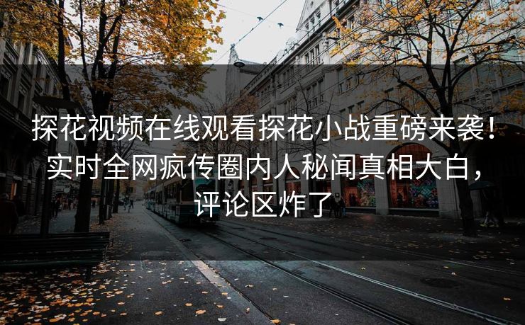 探花视频在线观看探花小战重磅来袭！实时全网疯传圈内人秘闻真相大白，评论区炸了  第1张