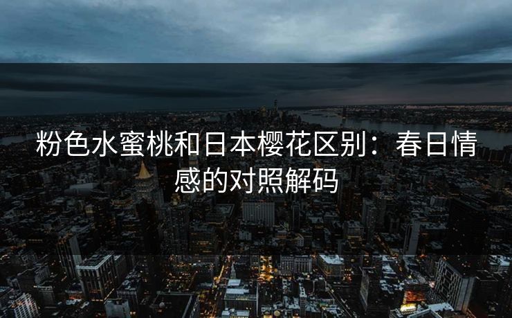 粉色水蜜桃和日本樱花区别：春日情感的对照解码
